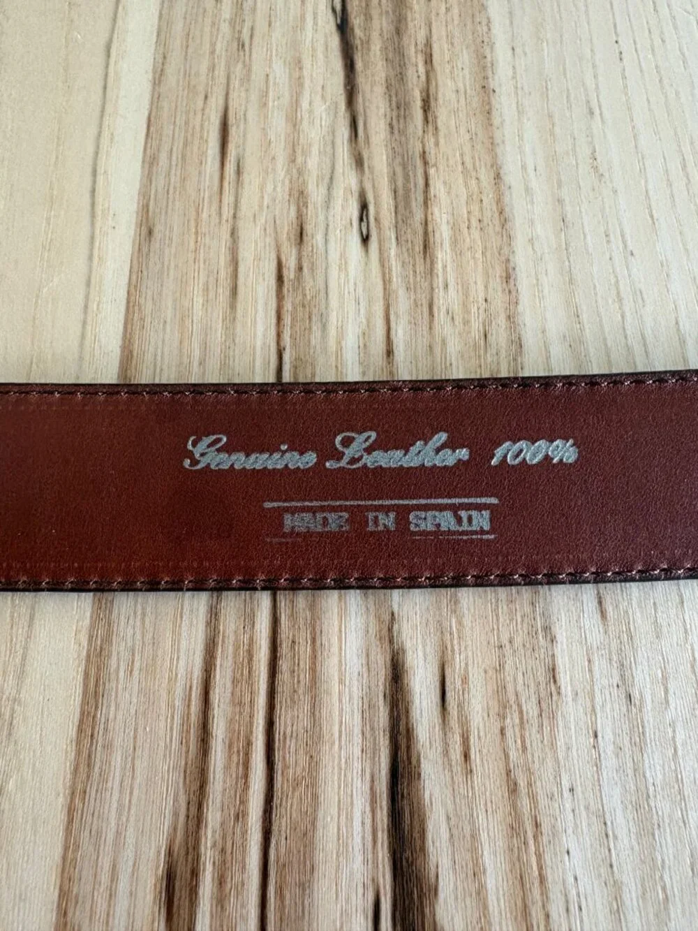 Barneys New York Men's brown leather belt size 32